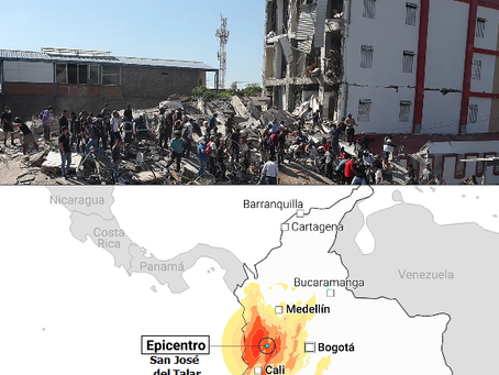 Colombia frente al peor terremoto en décadas en pleno recambio presidencial