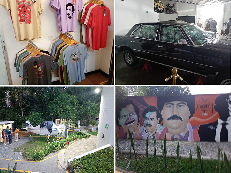 En Medellín hay un museo de Pablo Escobar, propiedad de su sobrino Nicolás, que lo recuerda objetos diversos.