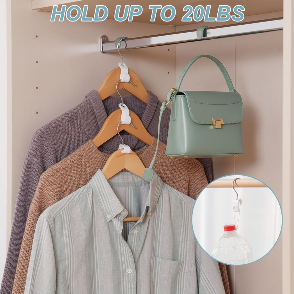 ClosetMax™ Space-Saving Hanger Hooks