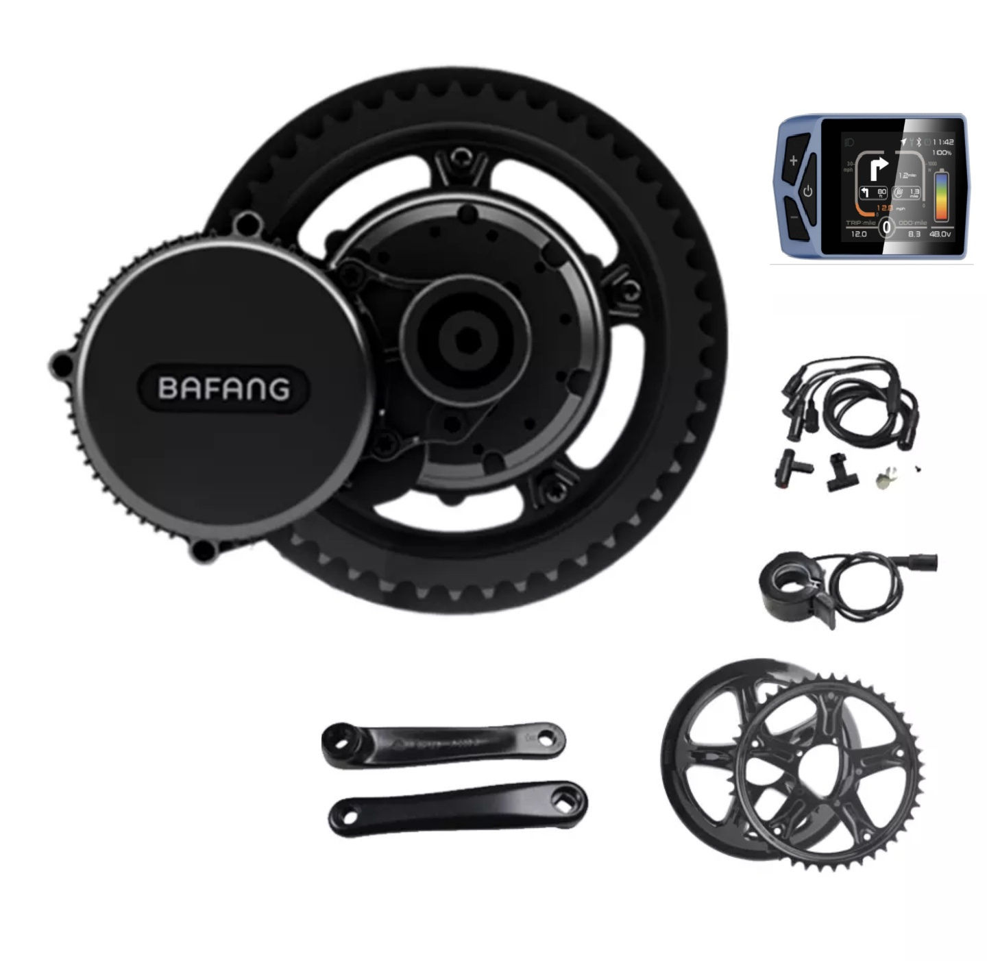 Bafang BBS01B 500W 100n.m - Kun Motor og monteringsdetaljer 