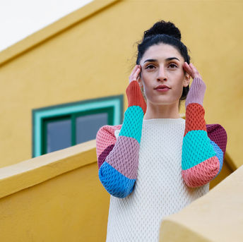 Jumper Gadget. Design by Trol: Spanish sustainable fashion brand with a lot of color.