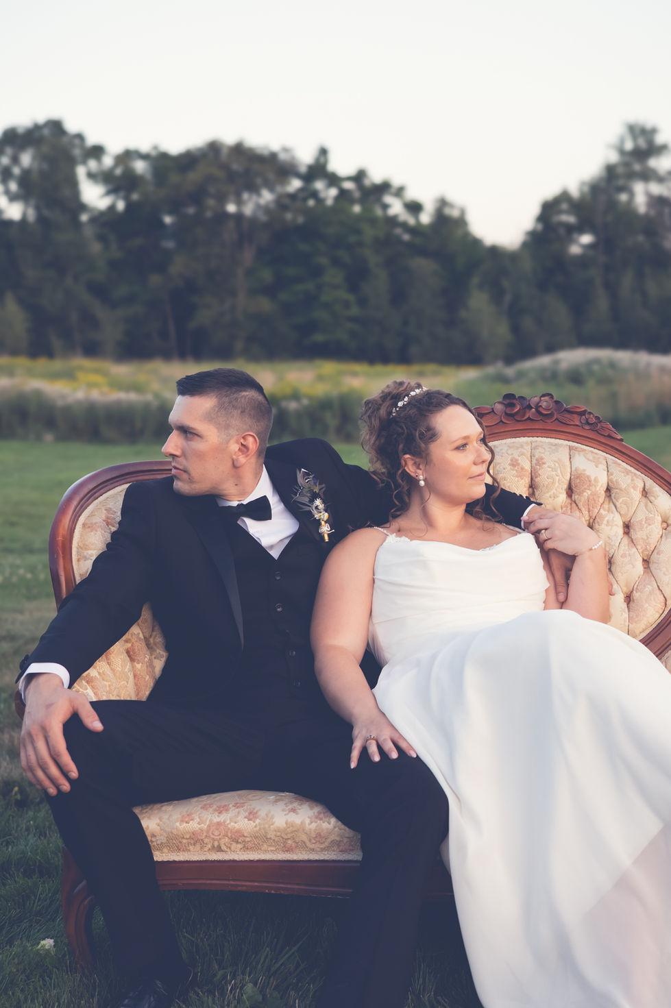 Maine Barn Wedding Couple