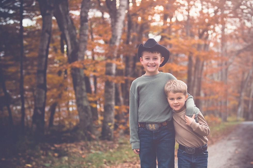 Brothers in Kenduskeag, Maine