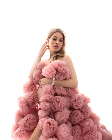 nőies prémium kismama fotó