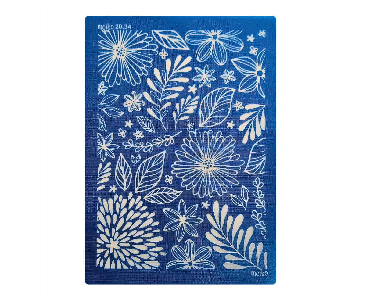 Siebdruckmatte "Blumen"