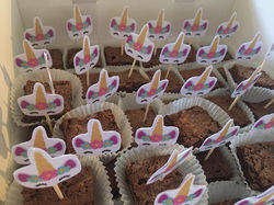 Mini Brownies Unicornio