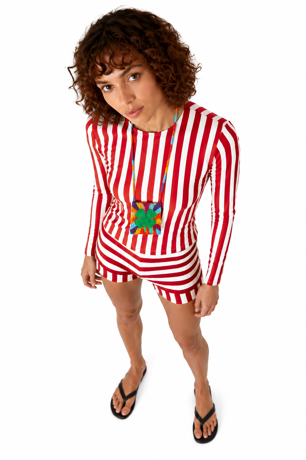 Lines Cotton Long Sleeve Tshirt