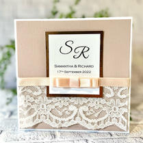 lace wedding invitation