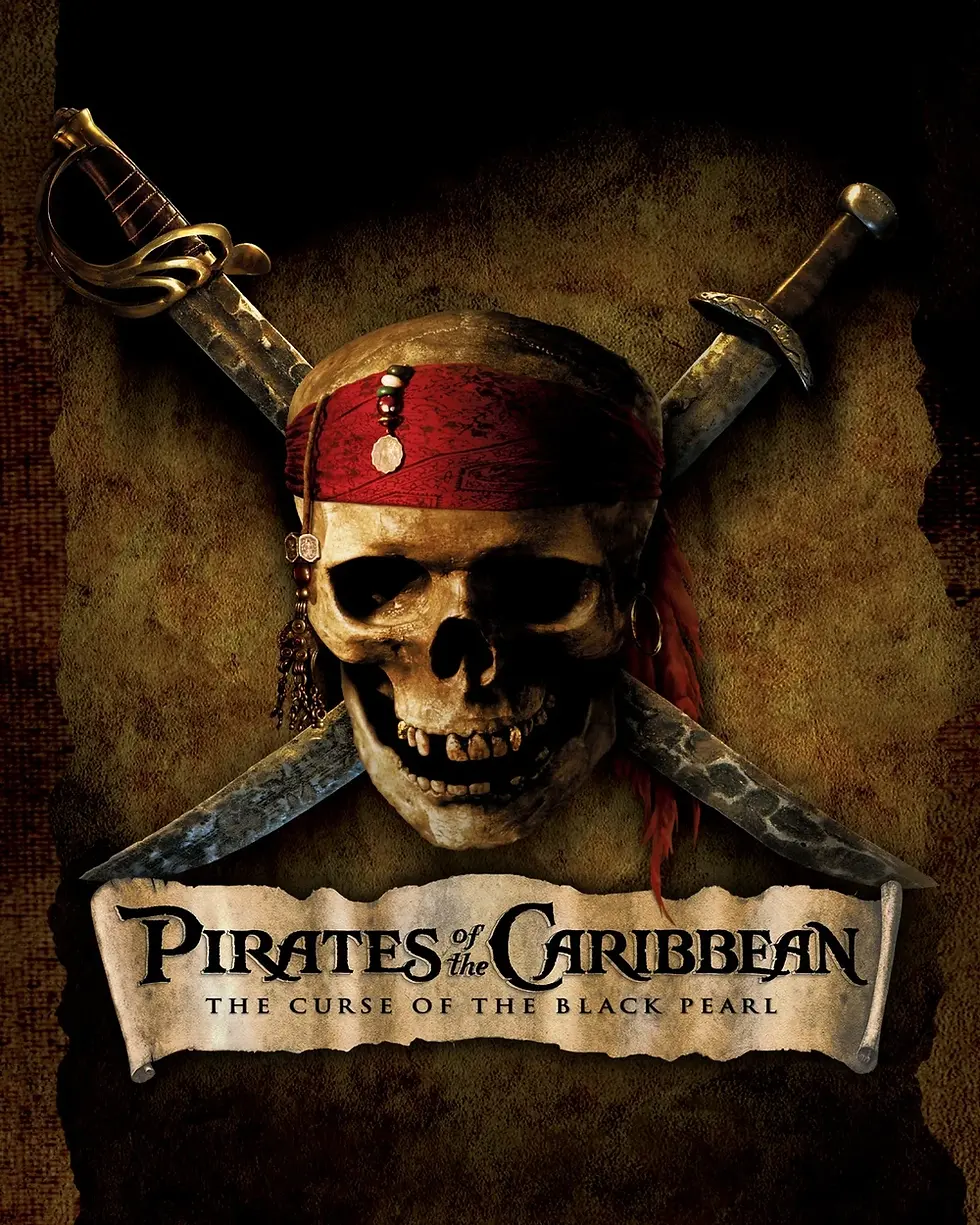 Pirates of the Carribean The curse of the black pearl poster