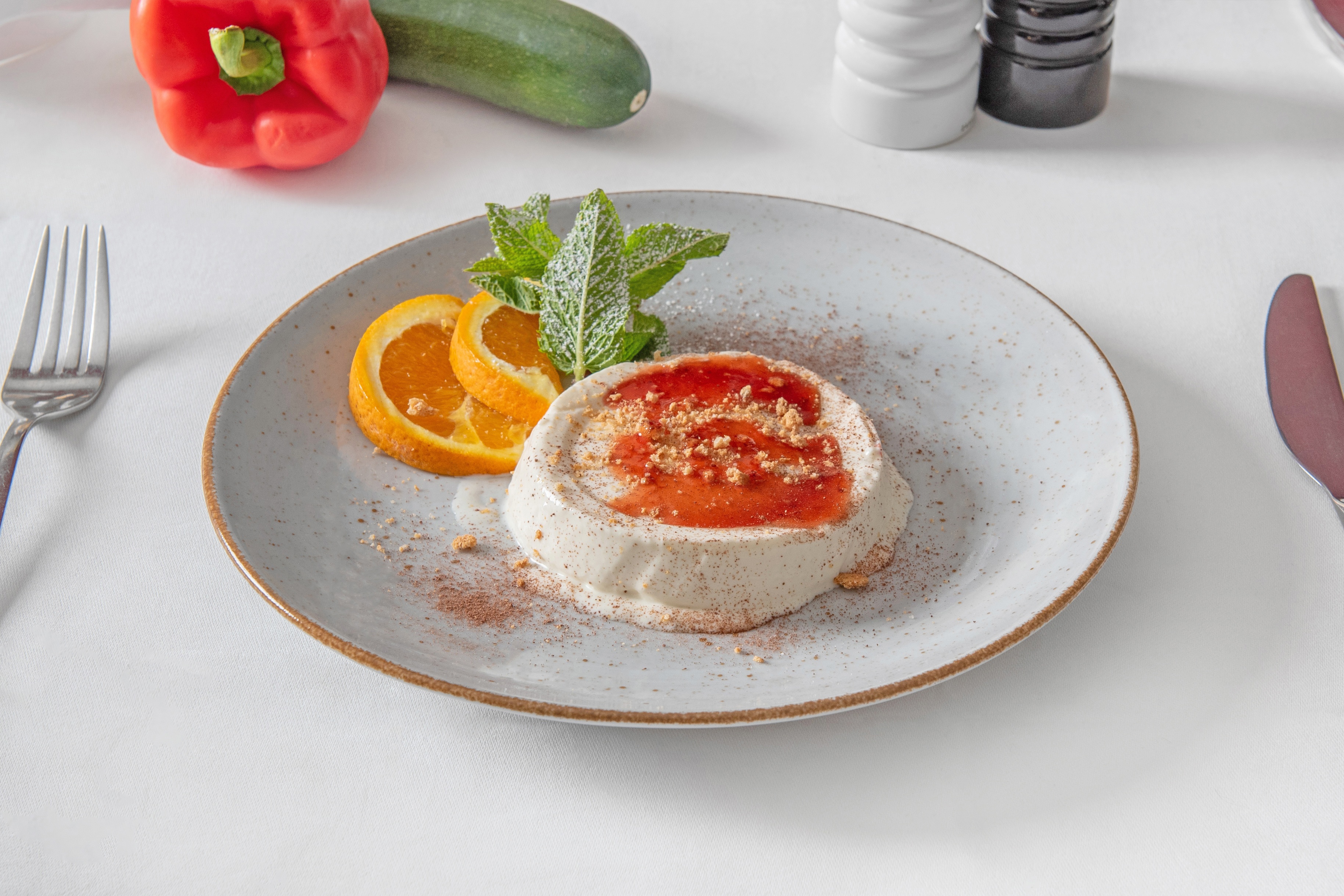 Arranged Food and Objects