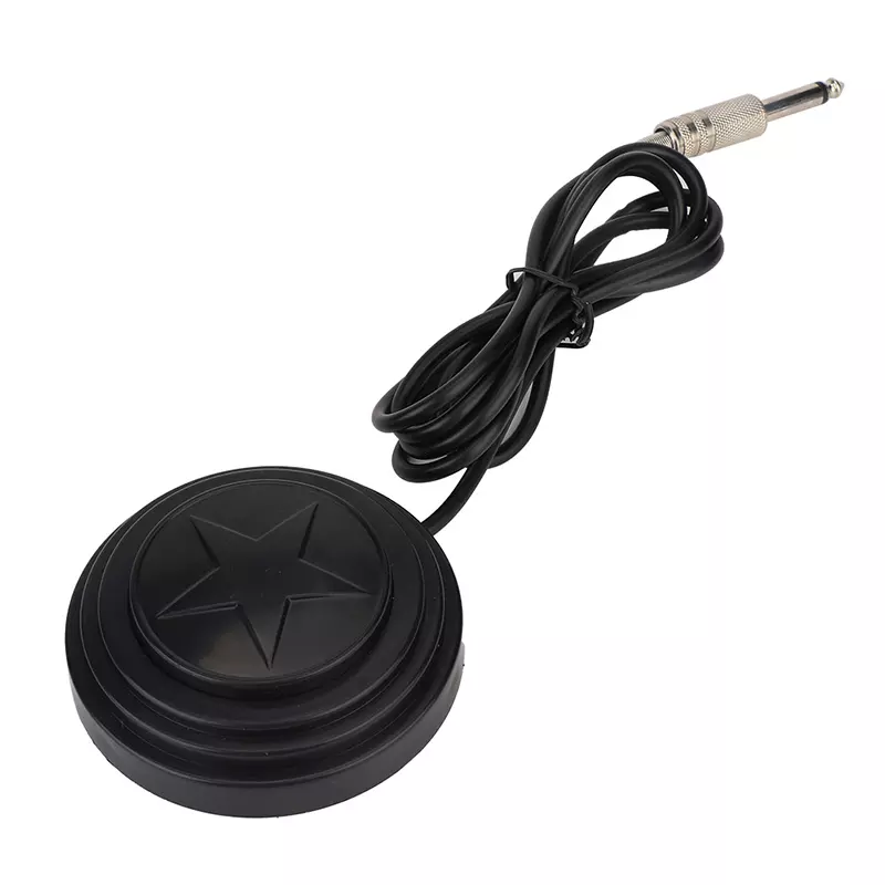 Thumbnail: Black Plastic Round Foot Switch For Tattoo Machine