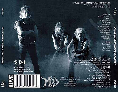CD – Satans Defloration Incorporated – Remastered 2022 | SDI