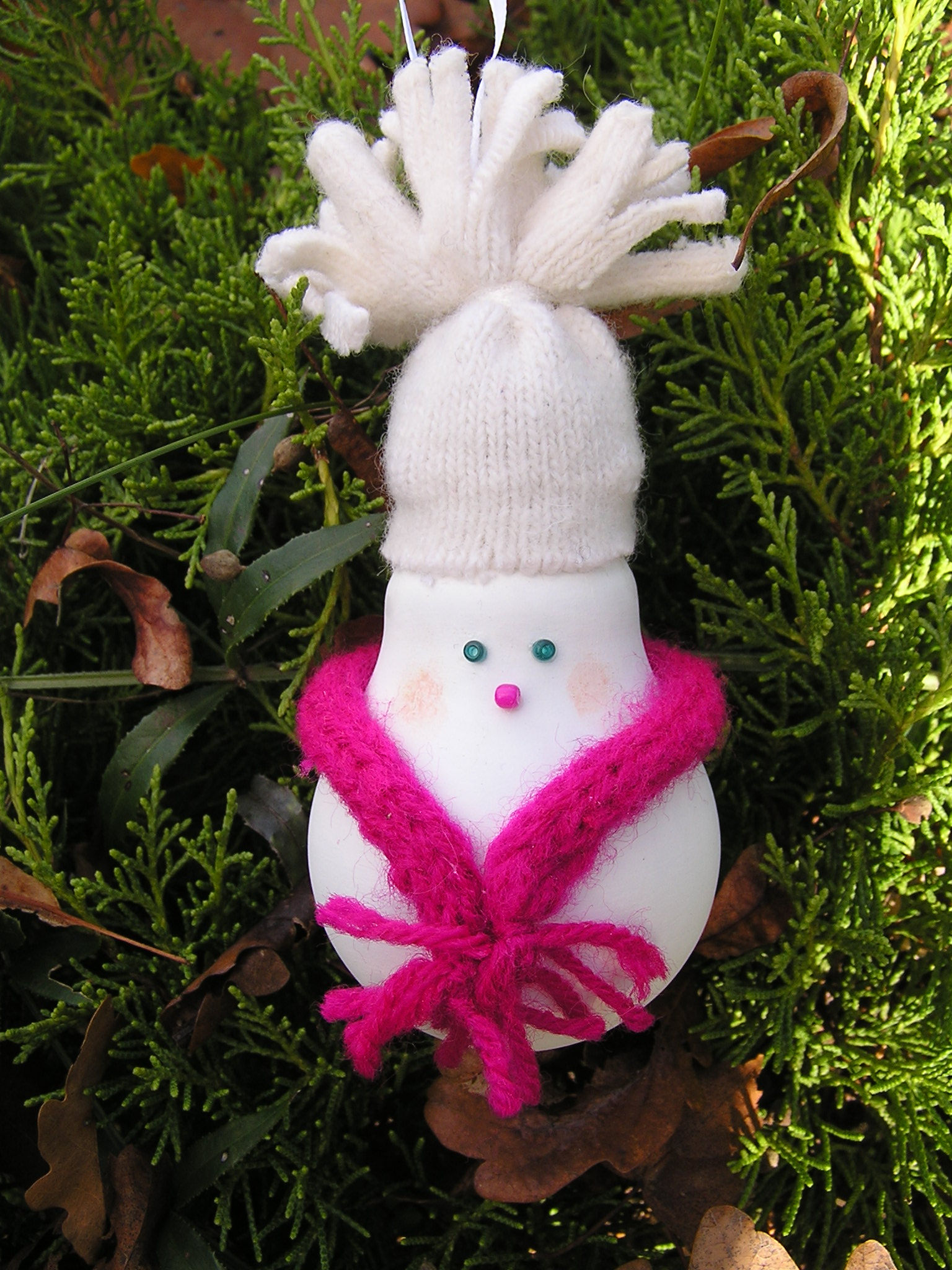 Boule de Noël "Bonhomme de Neige Petite Fille"