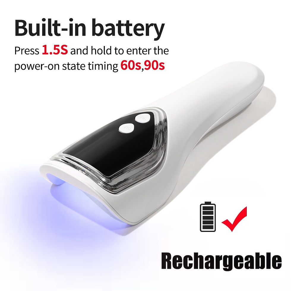 Thumbnail: LINMANDA Handheld UV LED Nail Lamp USB Rechargeable Mini Manicure Lamp Nail Drye