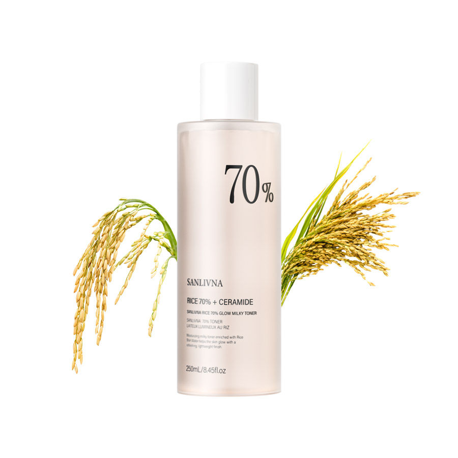 Thumbnail: Rice Toner 70% Rice Extract Serum with Niacinamide, Rice Cleansing Foam, Deep Cl