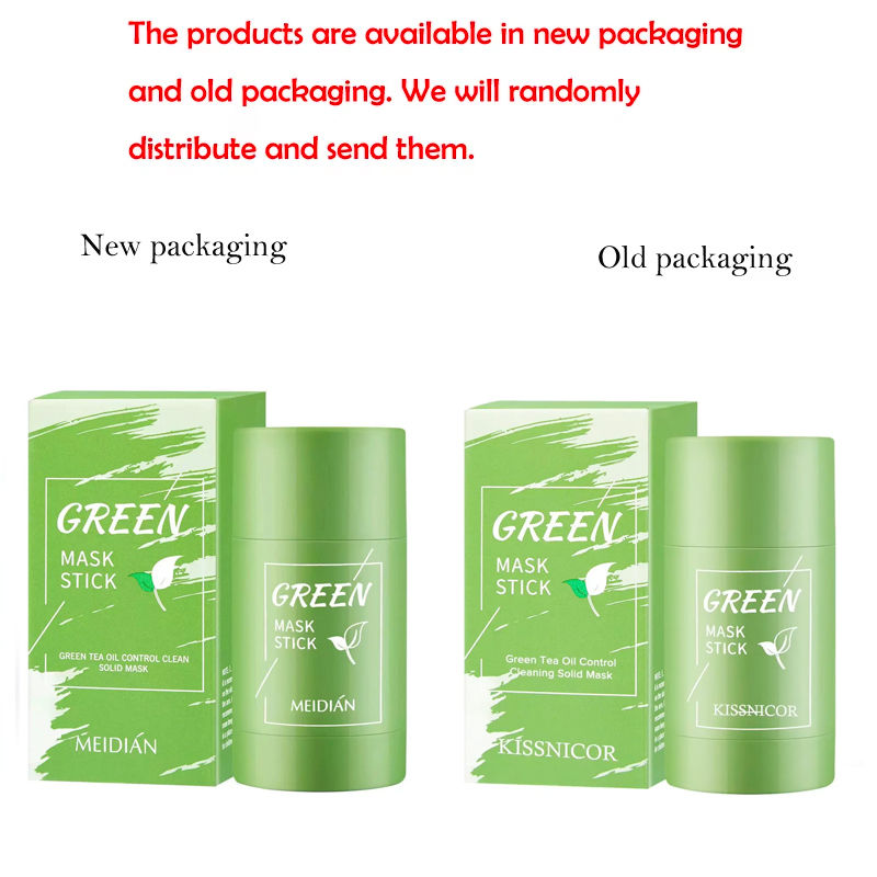 Thumbnail: Face Clean Mask Green Tea Cleansing Stick Mask Shrink pores Deep Blackhead Remov