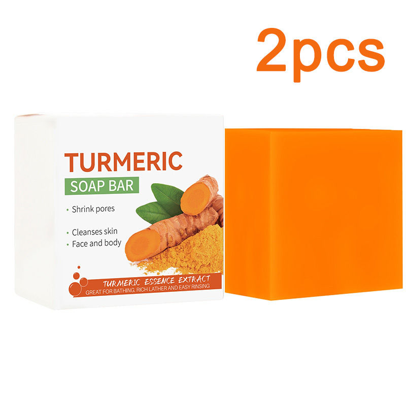 Thumbnail: Hand Made Turmeric Soap Body Cleaning Lightening Dark Underarm Leg Body Cleanser