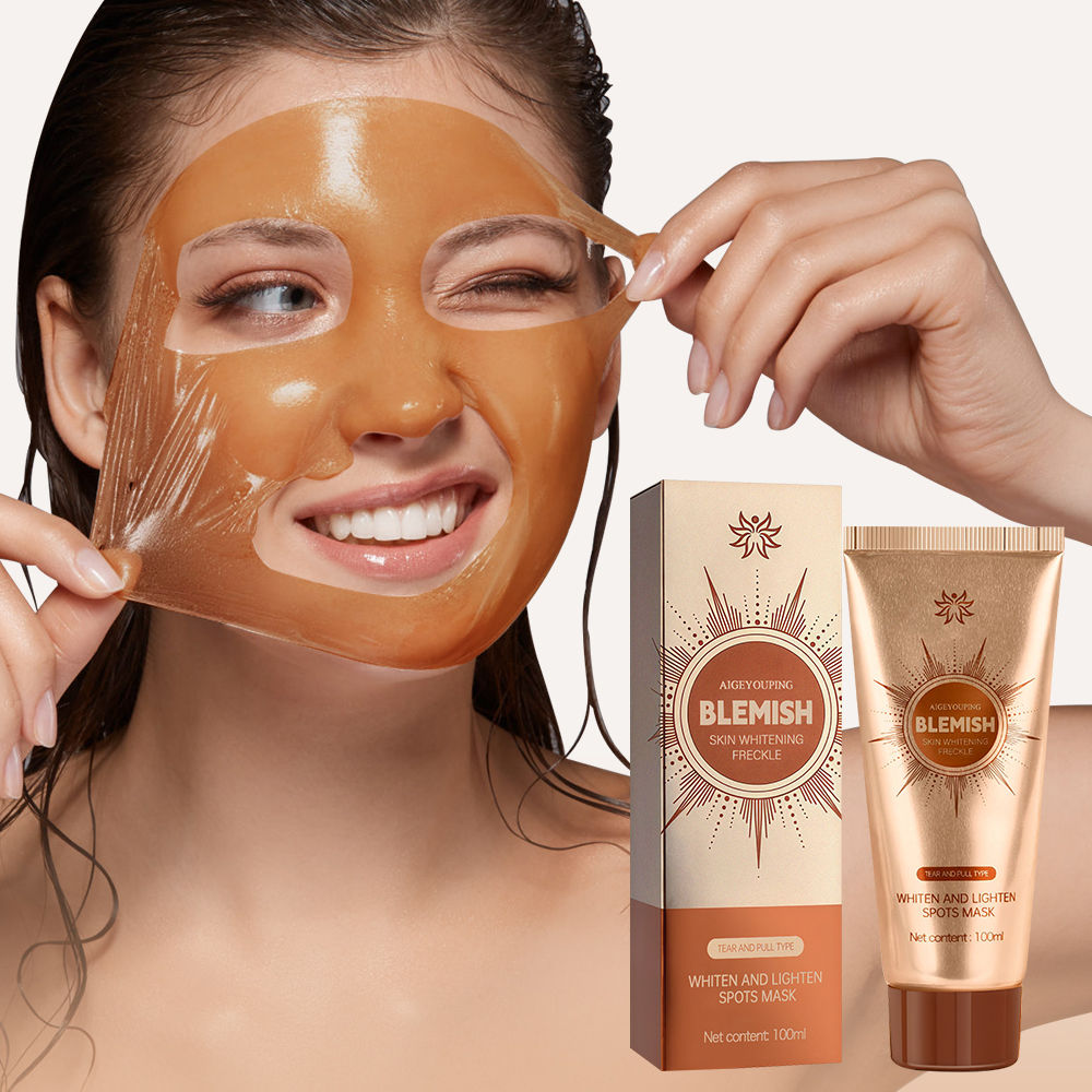 Whiten and Lighten Spots Mask Spots Peel-Off Facial Mask Anti-Blemish Freckle Br