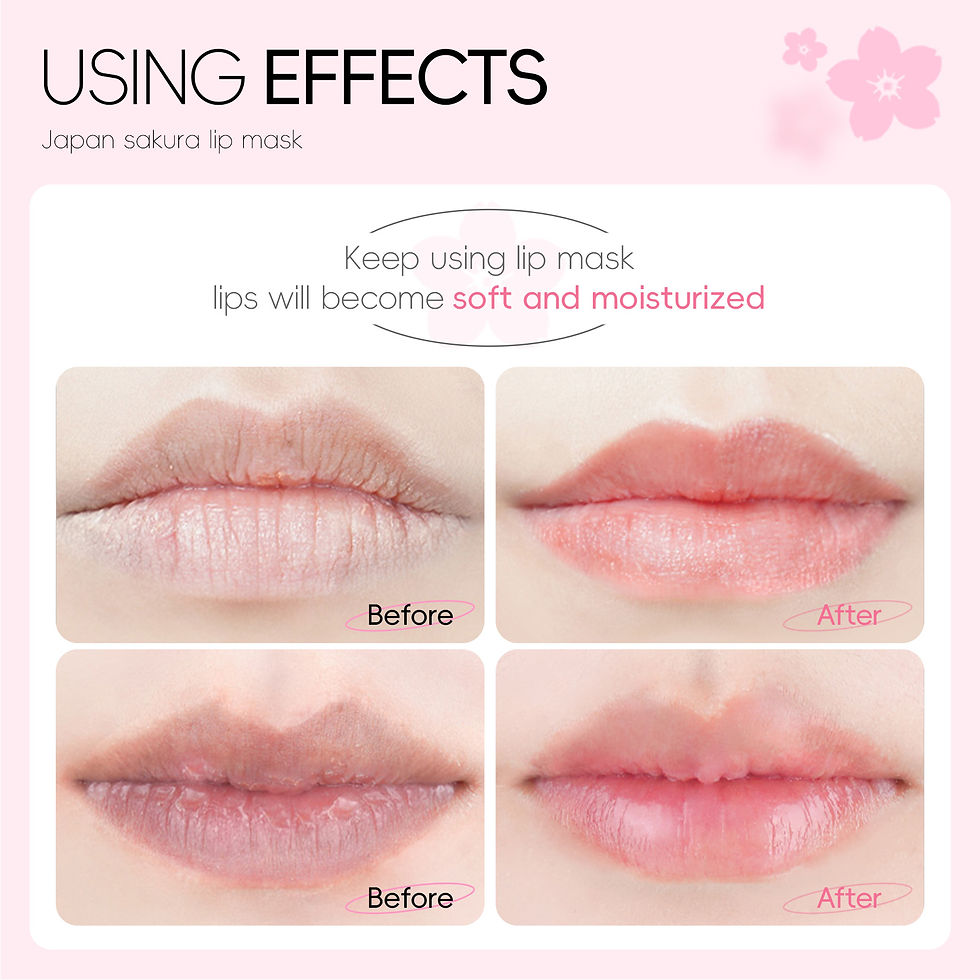 Thumbnail: LAIKOU 5/10pcs Lip Mask Lip Care Moisturizing Hydrating Repair Lighten Lip Lines