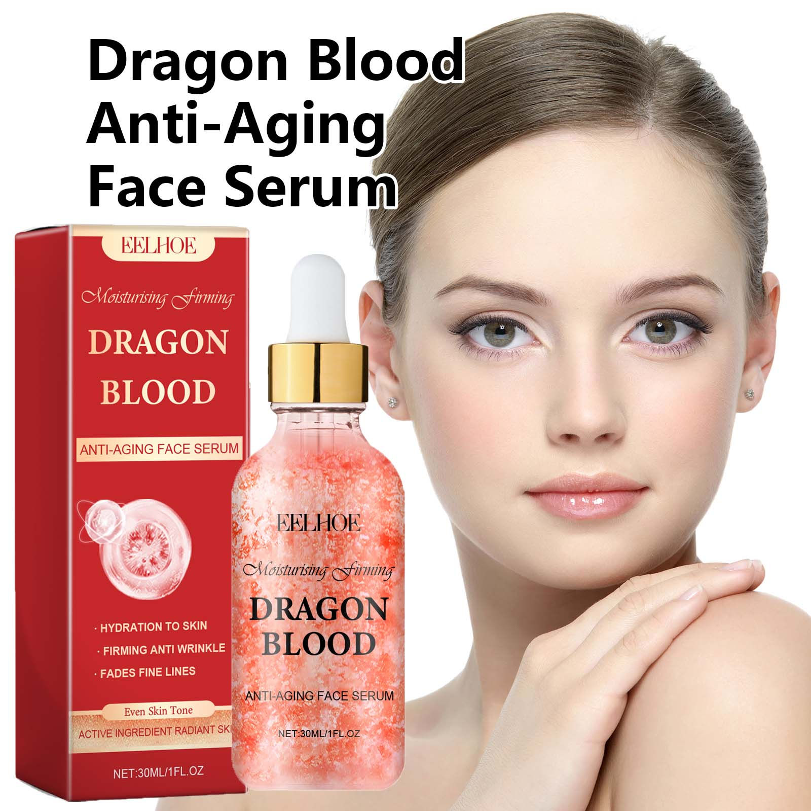 Dragon Blood Facial Serum Fade Fine Lines Lifting Firming Smooth Nourishing Brig
