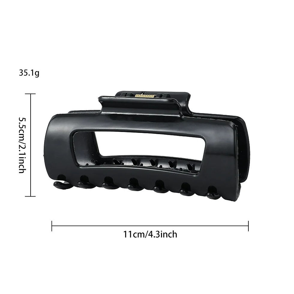 Thumbnail: Silicone Flexible Hair Claw Clips, Nonslip Large Bendable Claw Clip | Soft Hair 