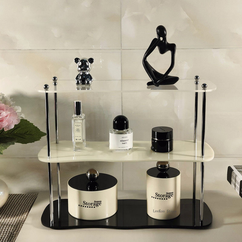 Thumbnail: 2-3Layers Acrylic Desktop Storage Rack Water Cup Perfume Bathroom Table Top Cosm