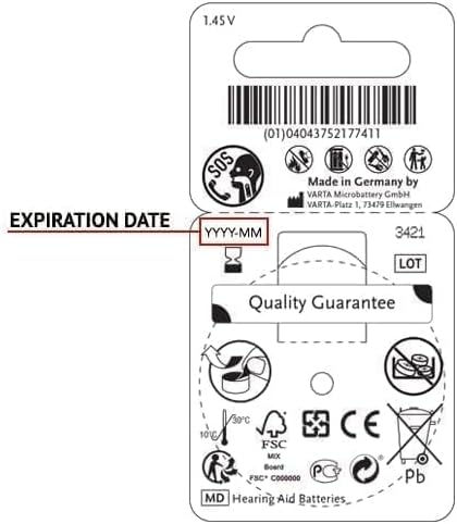 Miniatura: Power One Hearing Aid Battery Size 312