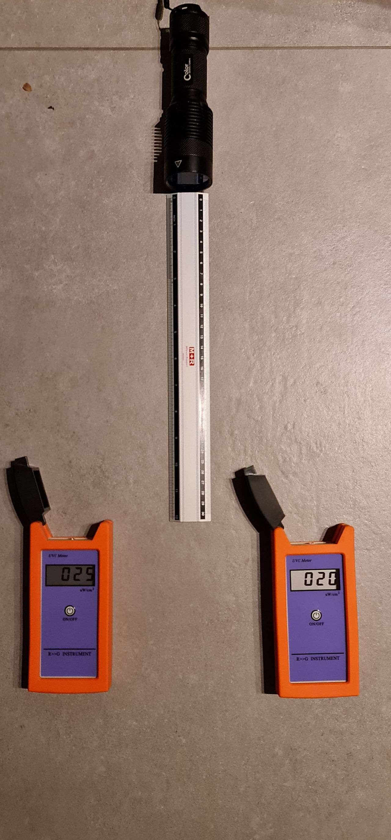 Flashlight Flood Measurements