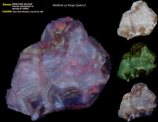 Banded Calcite - Carroll Co. MD