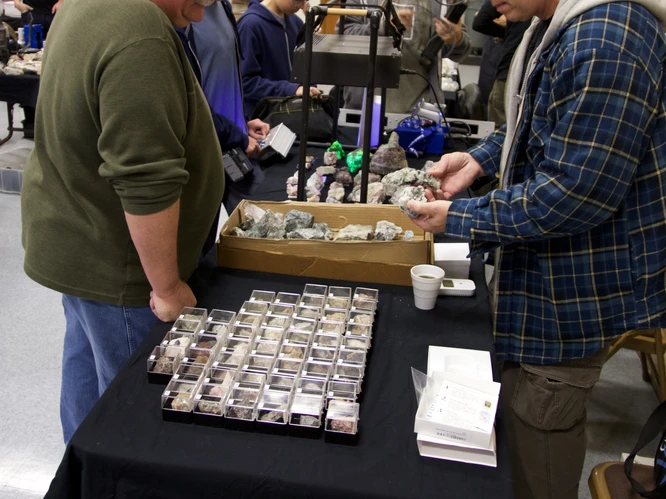 Mark Dahlman at his table