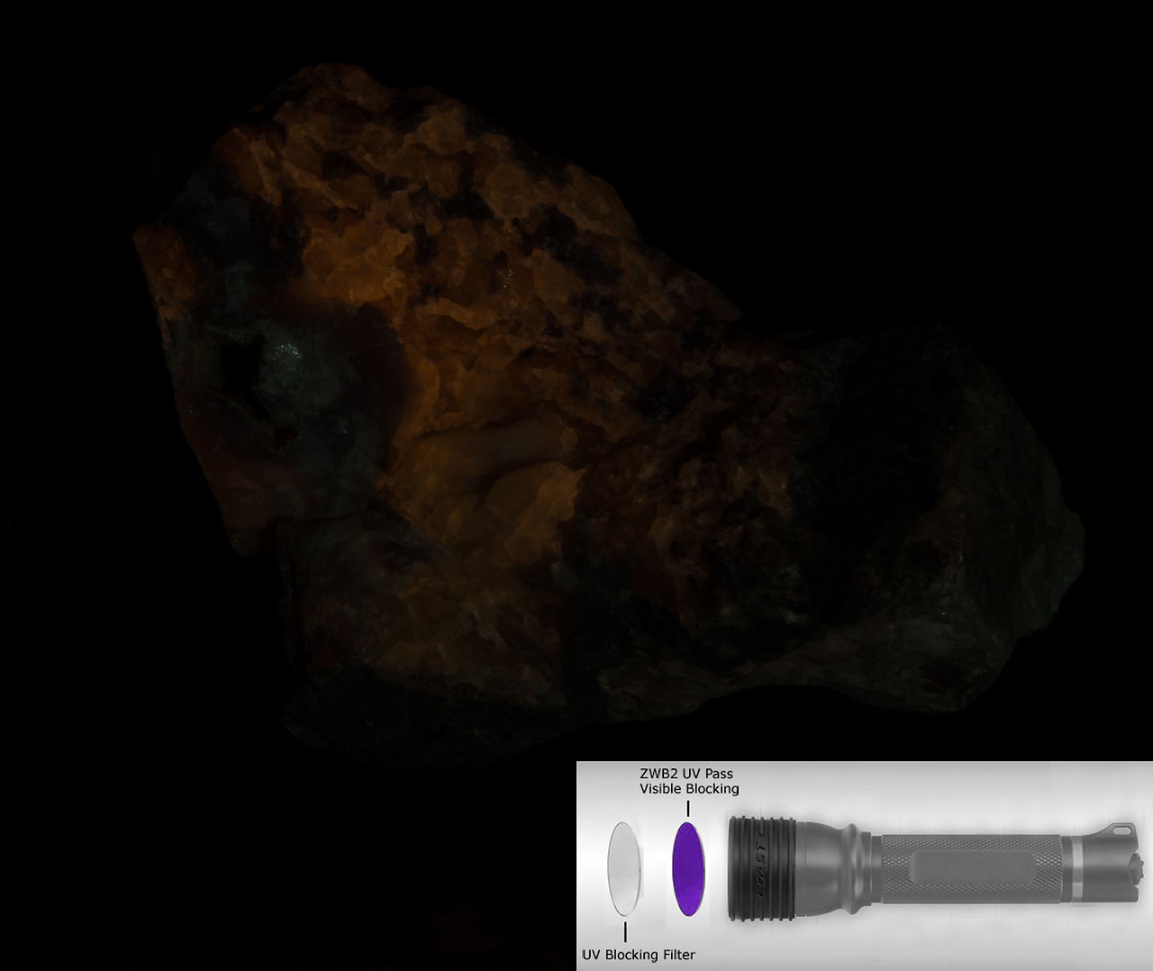Sodalite with filter, no UV