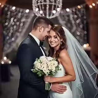 bride and groom pose during reception in south jersey by sean john photography