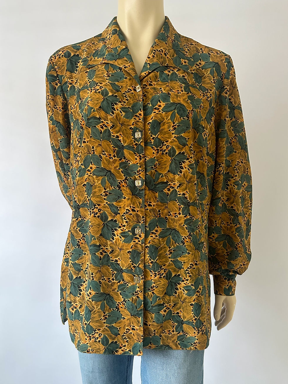 Thumbnail: Vintage Lange Blouse - Bloemenprint