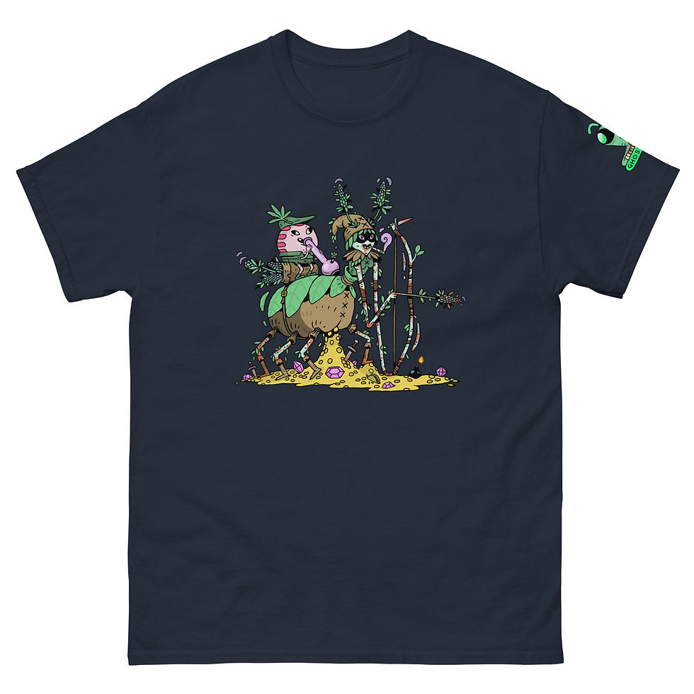 Thumbnail: Bong Back Weed Bag Wiz Biz Tee