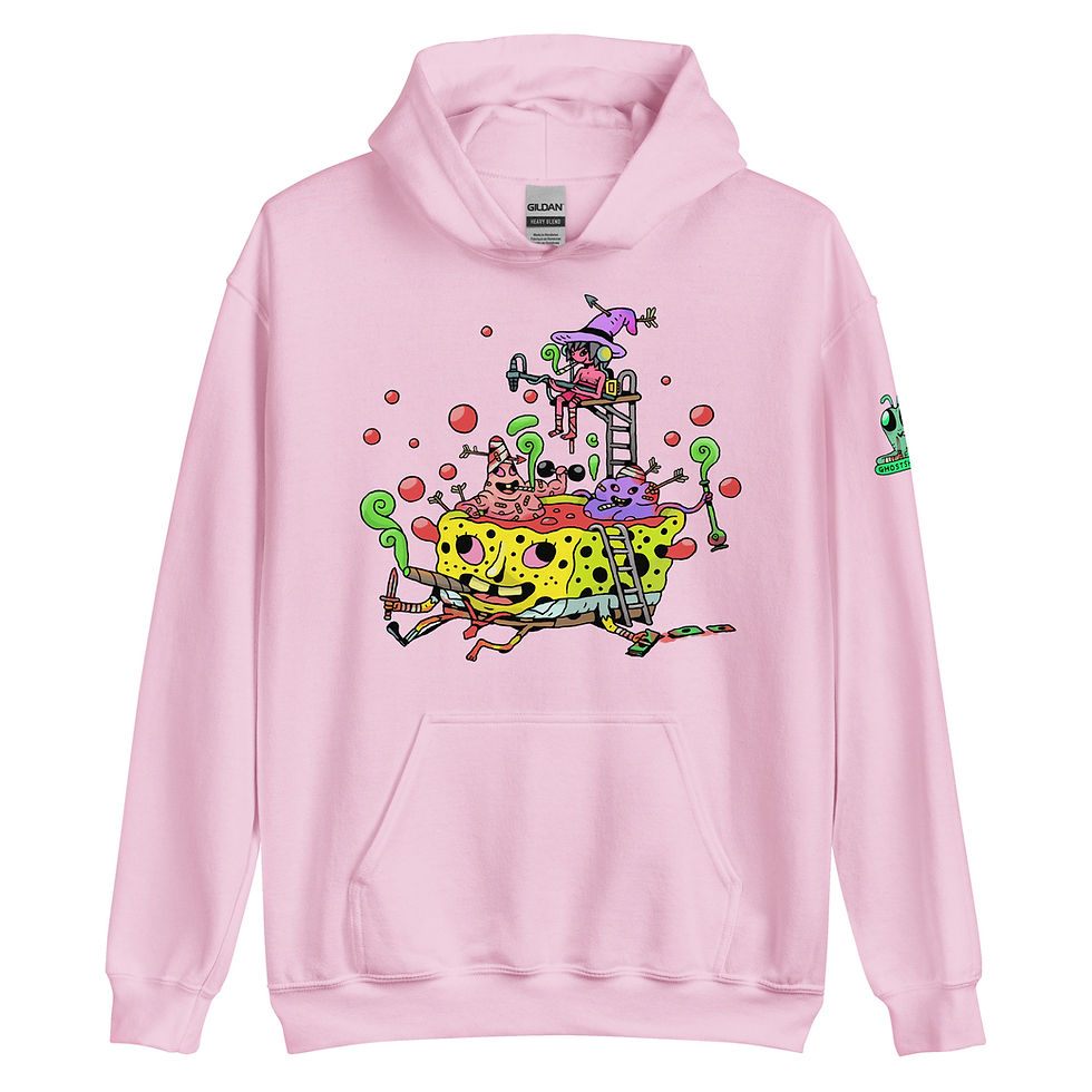 Thumbnail: Sponge Bath Blood Bong Unisex Hoodie