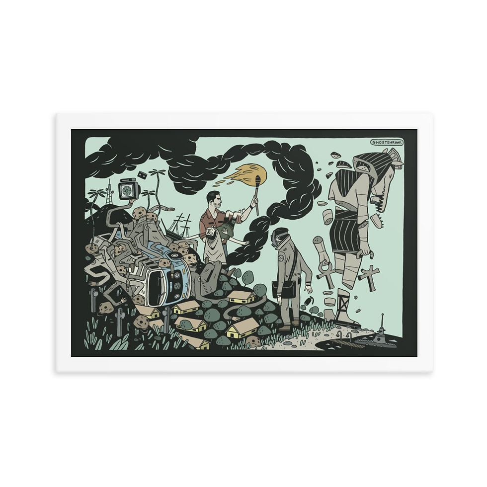 Thumbnail: LOST Diptych Part Two 12 x 18in Framed Giclee Print