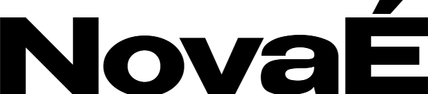 NovaÉ logo with a bold font style Home Page my site branding.