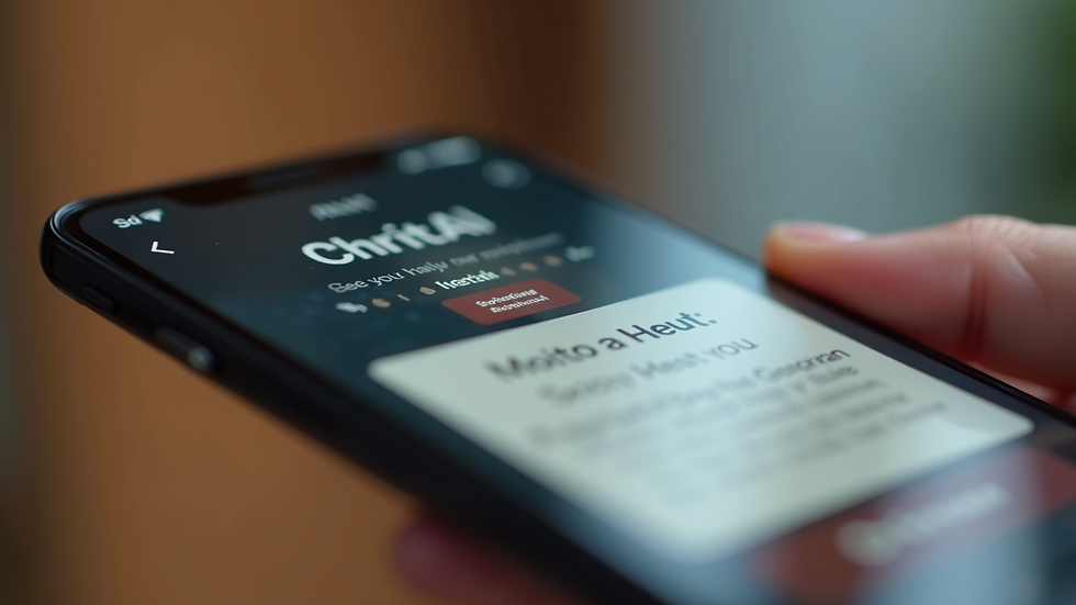 Close-up view of a smartphone showing a church donation app interface