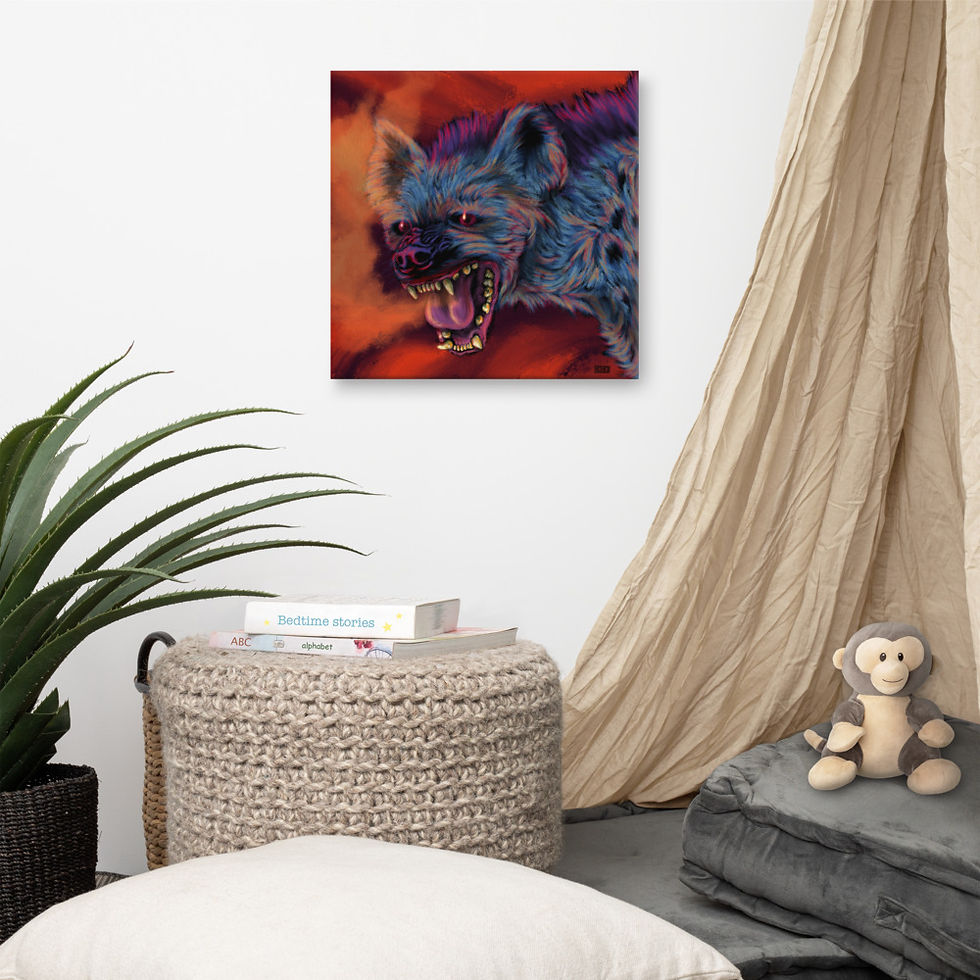 Thumbnail: Hyena Day  Canvas print