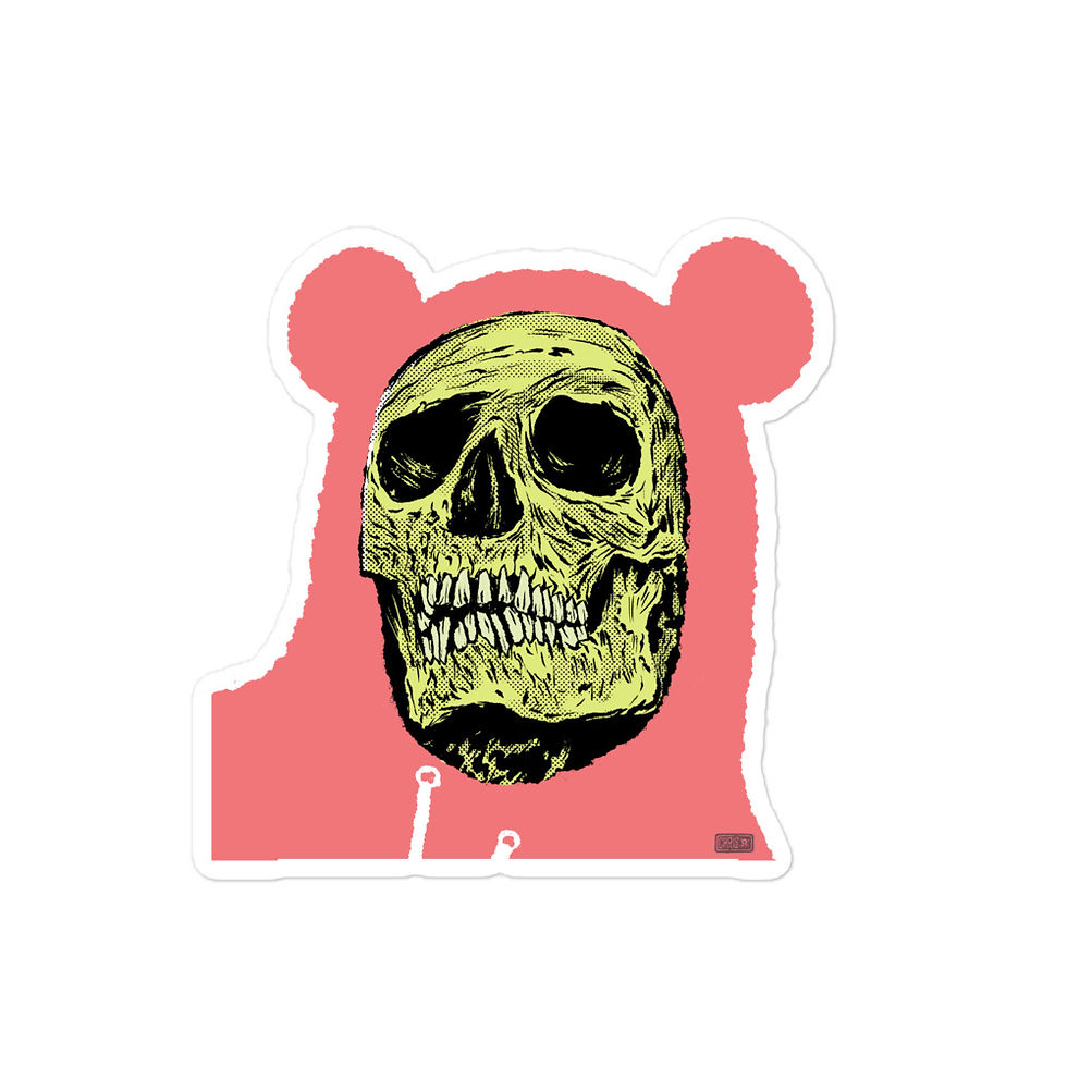 Thumbnail: TEDDY SKULL sticker