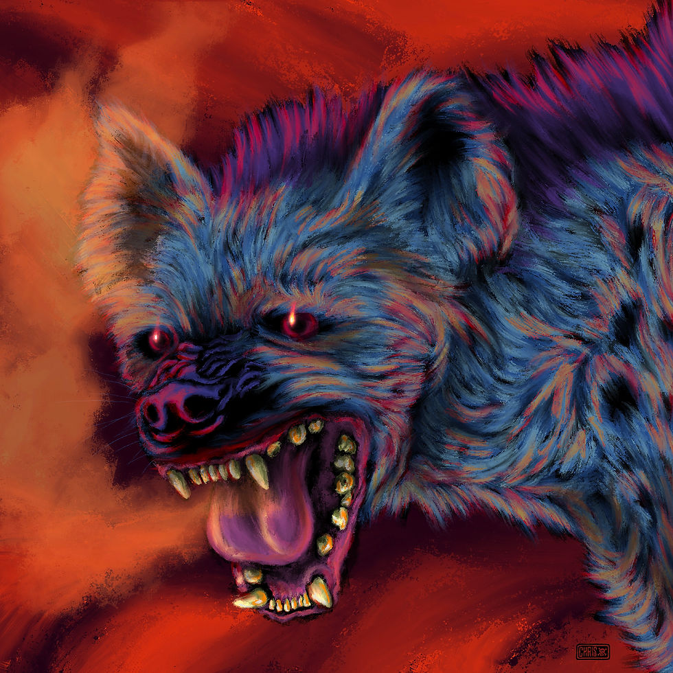 Thumbnail: Hyena Day framed  poster