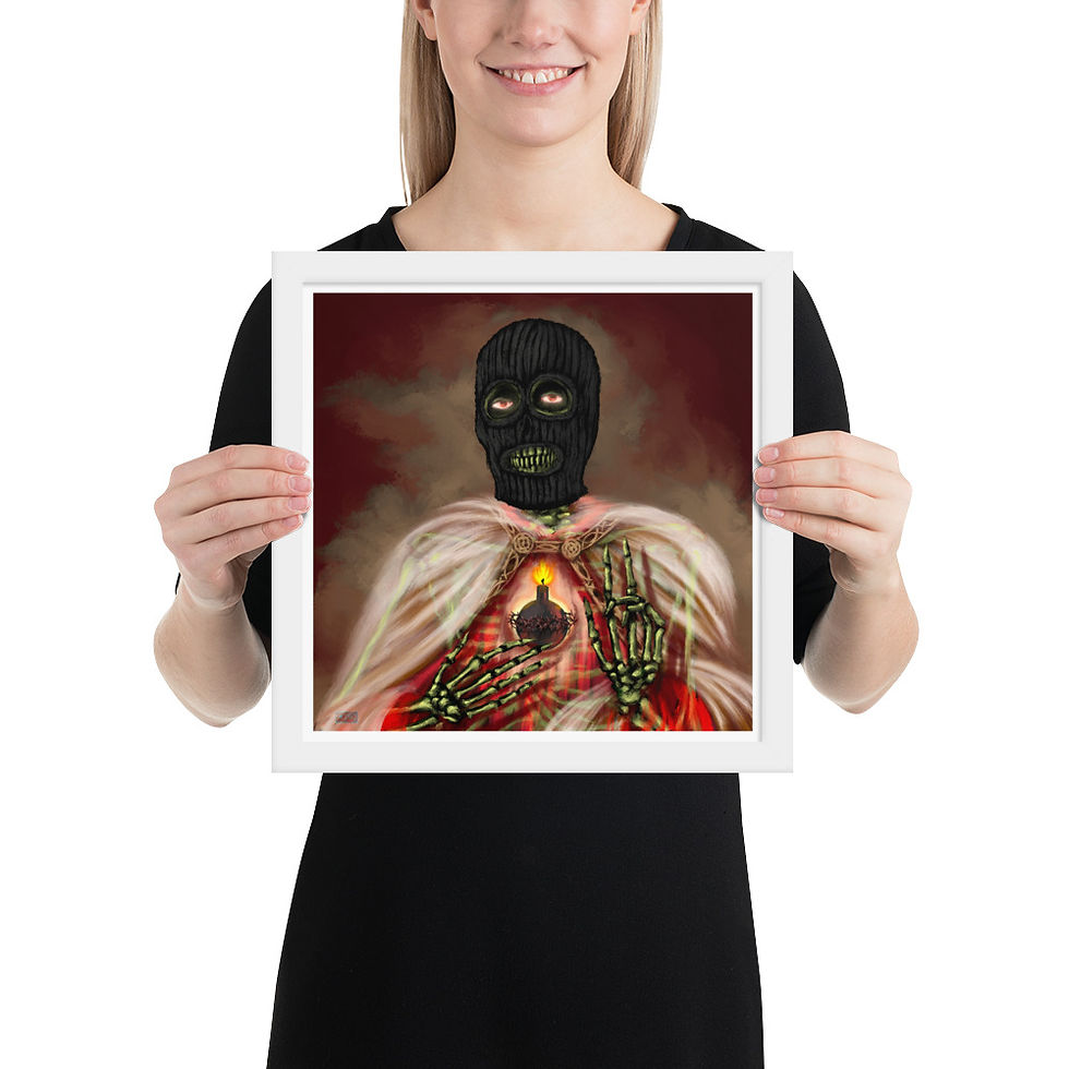 Thumbnail: TERRORIST JESUS framed  poster