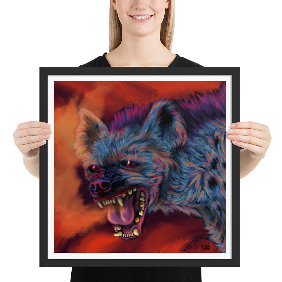 Thumbnail: Hyena Day framed  poster