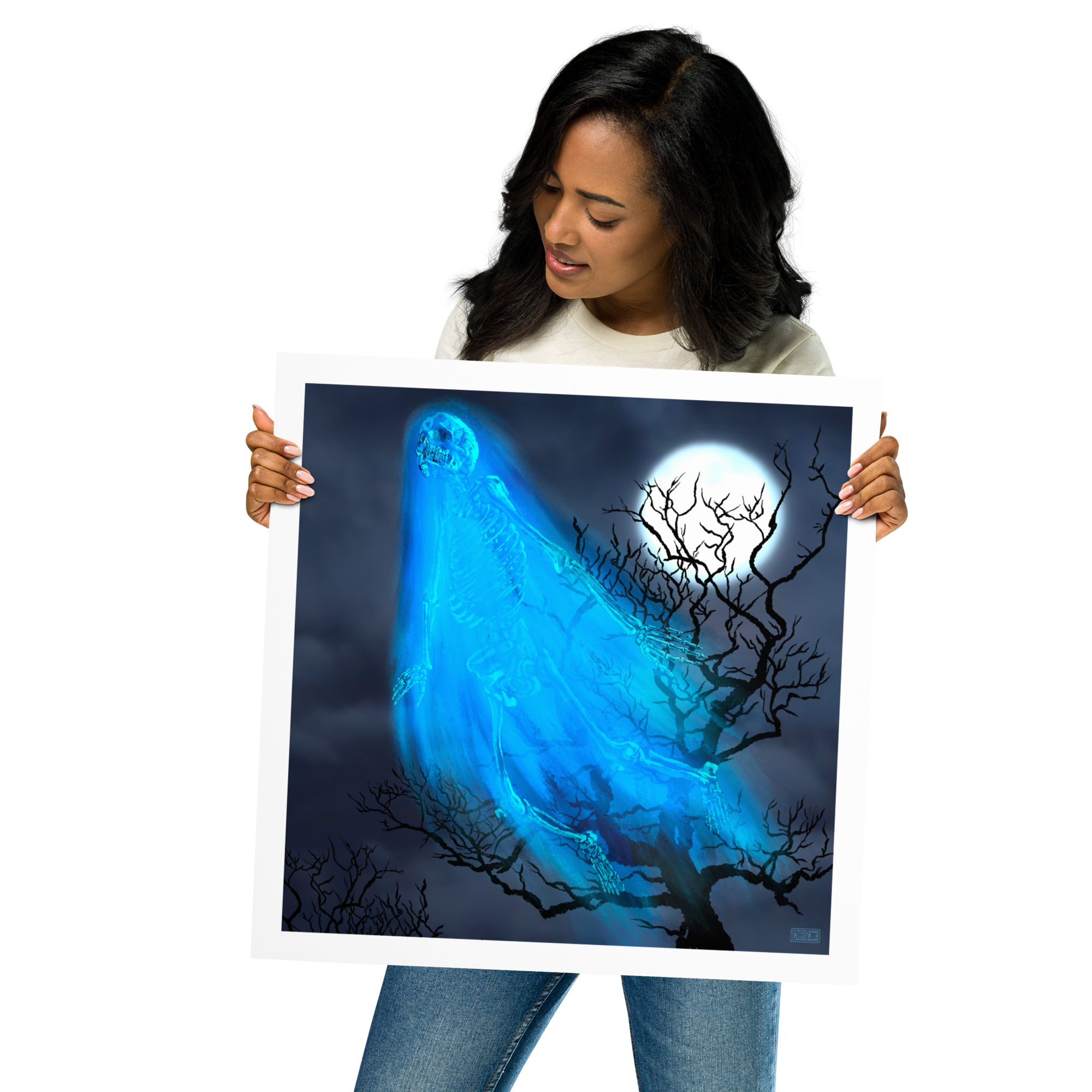 BLUE GHOST Unframed print