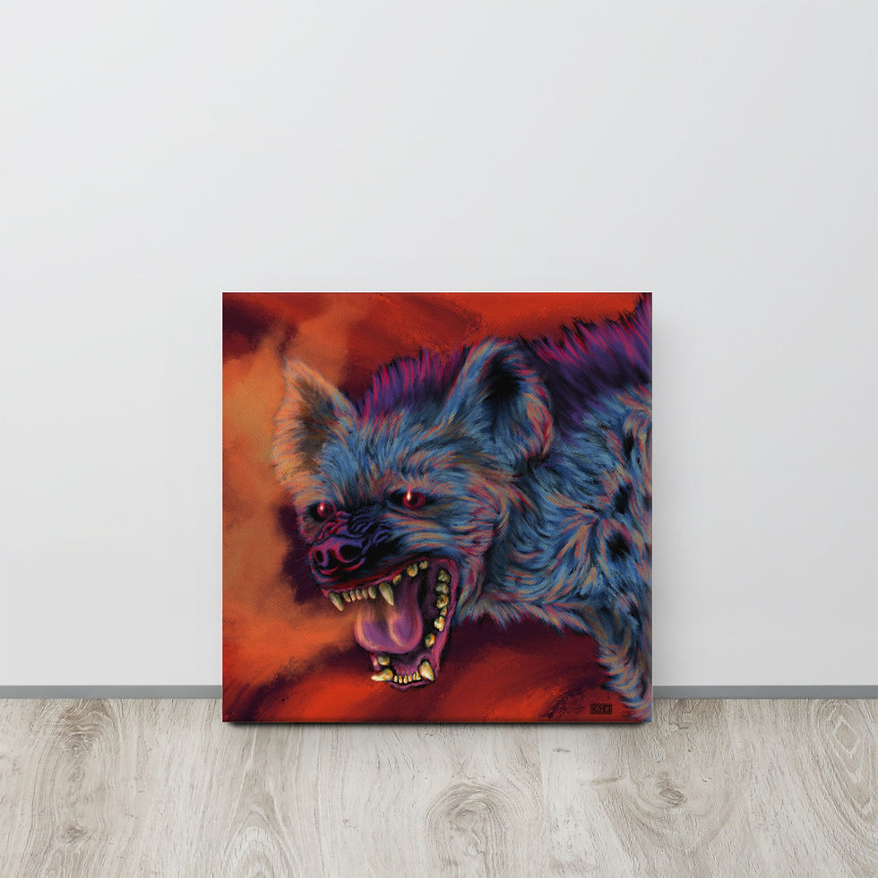 Thumbnail: Hyena Day  Canvas print