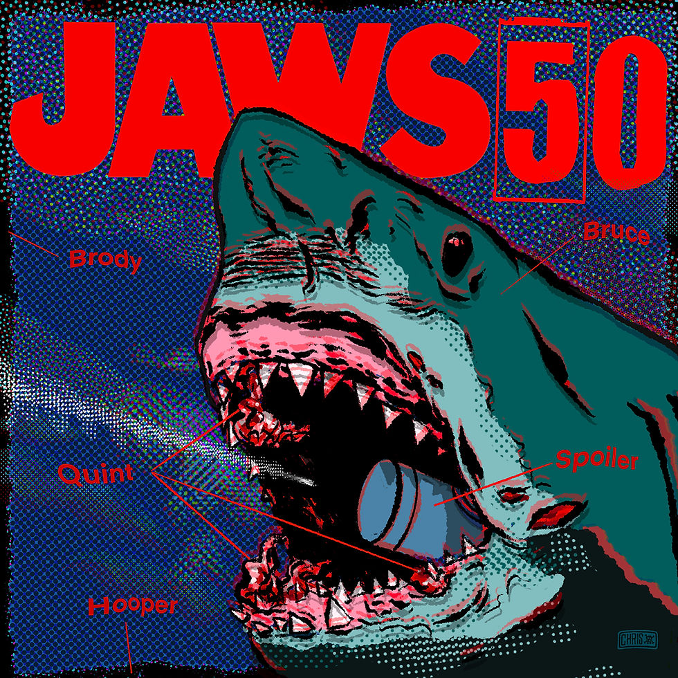 Thumbnail: JAWS 50 Unisex organic cotton t-shirt