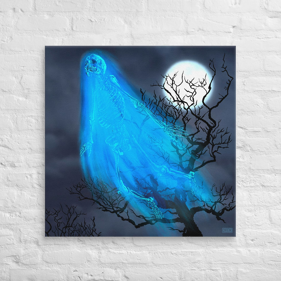 Thumbnail: BLUE GHOST Canvas Print