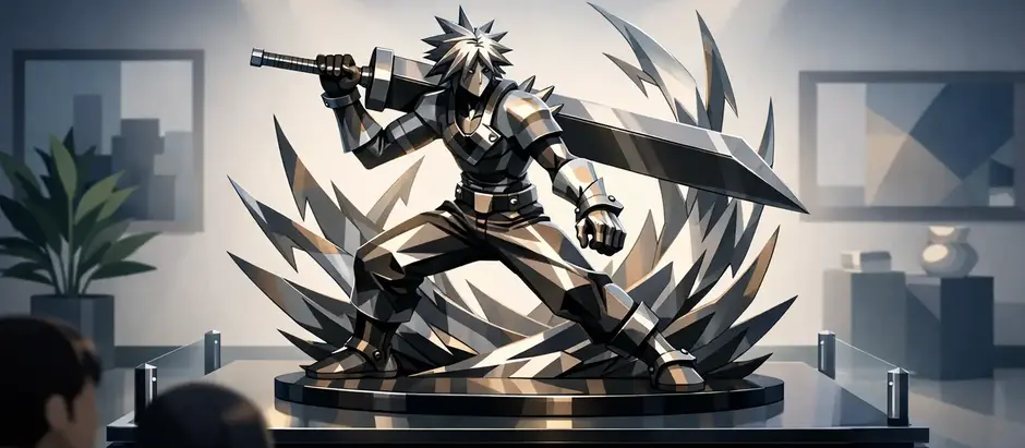 Anime Metal Sculpture That Belongs on Display