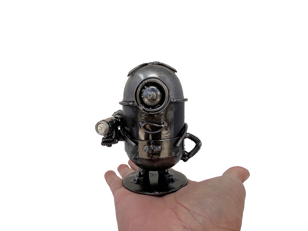 Thumbnail: Sculpture shown on hand for scale.