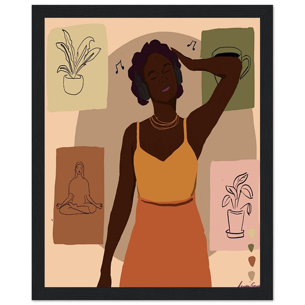 "Self Care Sis " Premium Framed Art Print